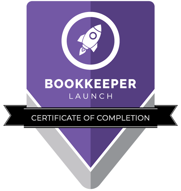 Bookkeeper Launch Certificate of Completion